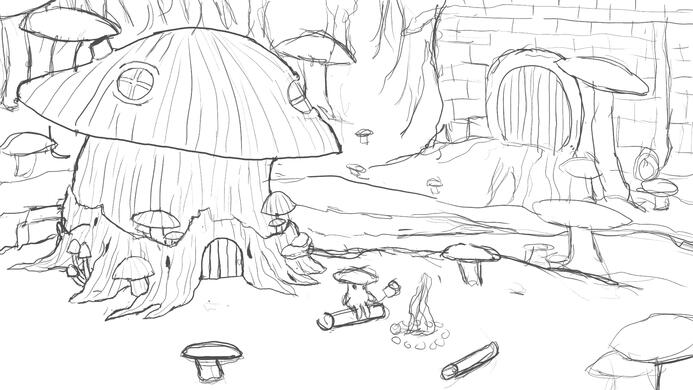 Mushroom Background Idea